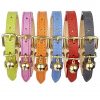 Collier pour chat en cuir rose