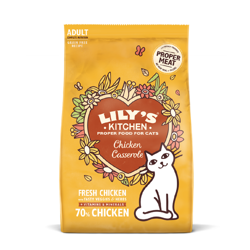 Croquettes pour chat sans céréales au poulet