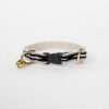 Collier pour chat Braveheart noir et crème
