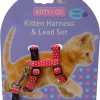 Harnais et laisse à pois pour chaton