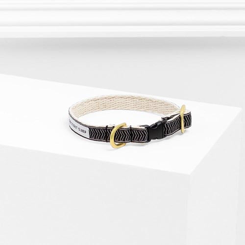 Collier pour chat Chef l’Bark noir et crème