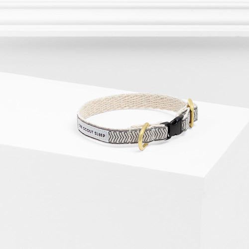 Collier pour chat Chef l’Bark crème et noir
