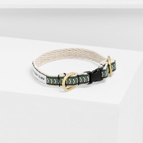 Collier pour chat Chef l’Bark sauge, noir et crème