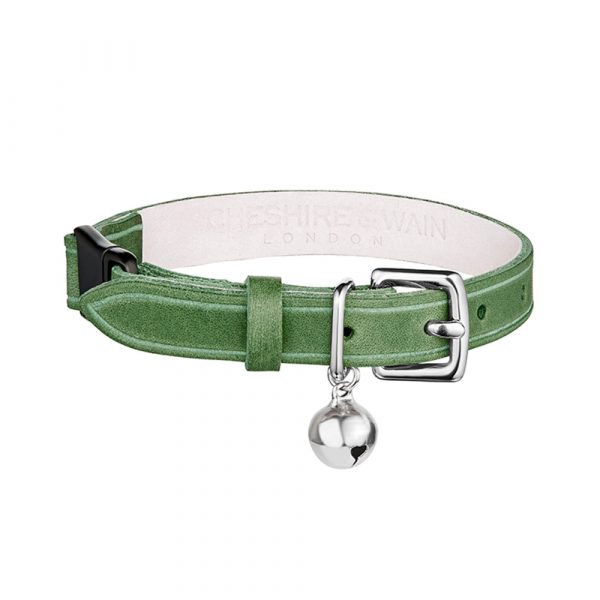 Collier en cuir pour chat collection velouté
