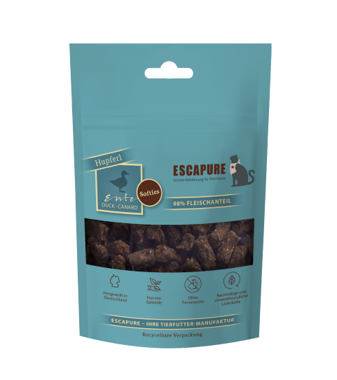 Friandises tendres de canard pour chat