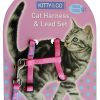 Harnais et Laisse couleur unie pour chat