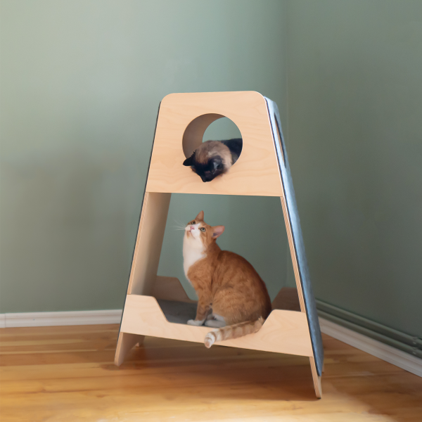 Arbre à chat en bois MIKS Tower