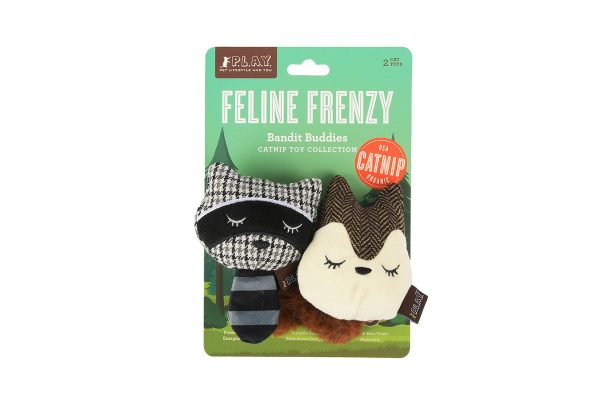 Feline Frenzy Racoon & Squirrel pour chat à la cataire