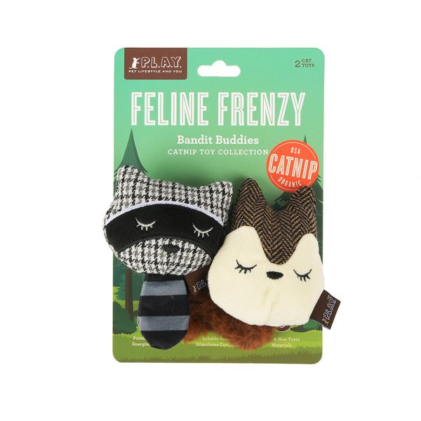 Feline Frenzy Racoon & Squirrel pour chat à la cataire