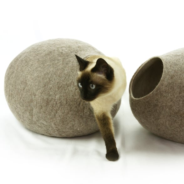 Maison pour chat en laine