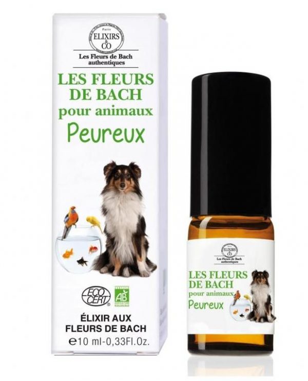Élixir chiens et chats Peureux Fleurs de Bach
