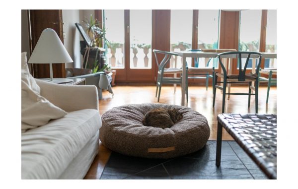 Coussin apaisant pour chien en laine
