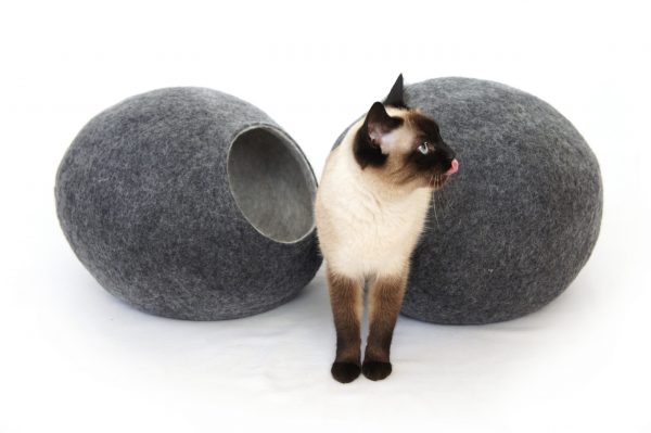 Maison pour chat en laine