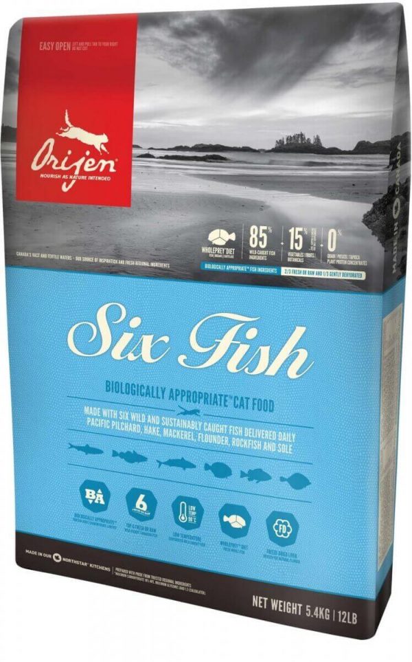 Croquettes Orijen pour chat 6 fish