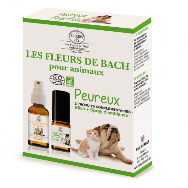 Coffret Fleurs de Bach chiens et chats Peureux