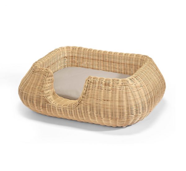 Panier en rotin pour chien Mio