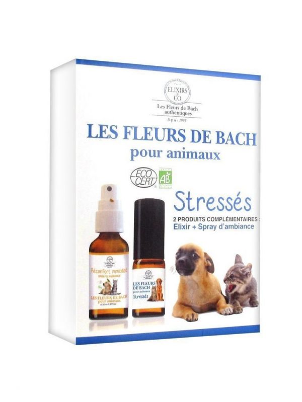 Coffret Fleurs de Bach chiens et chats Stressés